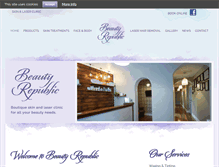 Tablet Screenshot of beautyrepublic.ie